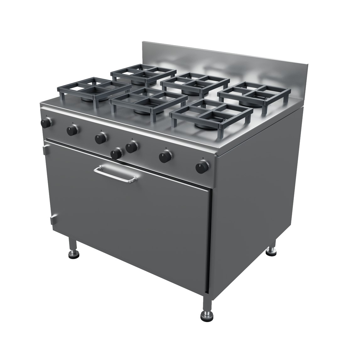 3D Commercial Stainless Steel Kitchen Equipment - 24 Models https://p.turbosquid.com/ts-thumb/uz/03rsA5/xB/13_gas_range_six_burner/png/1789480344/1920x1080/fit_q87/80439e4bbb5a6317a9322e9be2da8ac014607e59/13_gas_range_six_burner.jpg