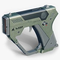 sci-fi handgun