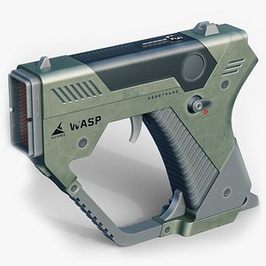 sci-fi handgun