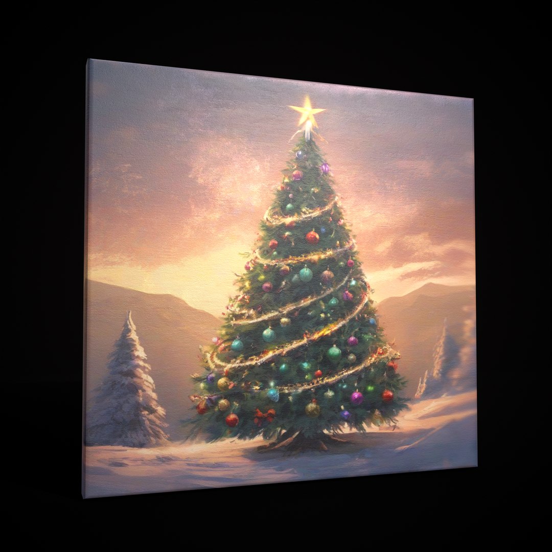 3D model Christmas Painting One - TurboSquid 2153973