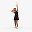 Basics0527 - A set containing 5 models of male and female adults standing in sport attire doing exer