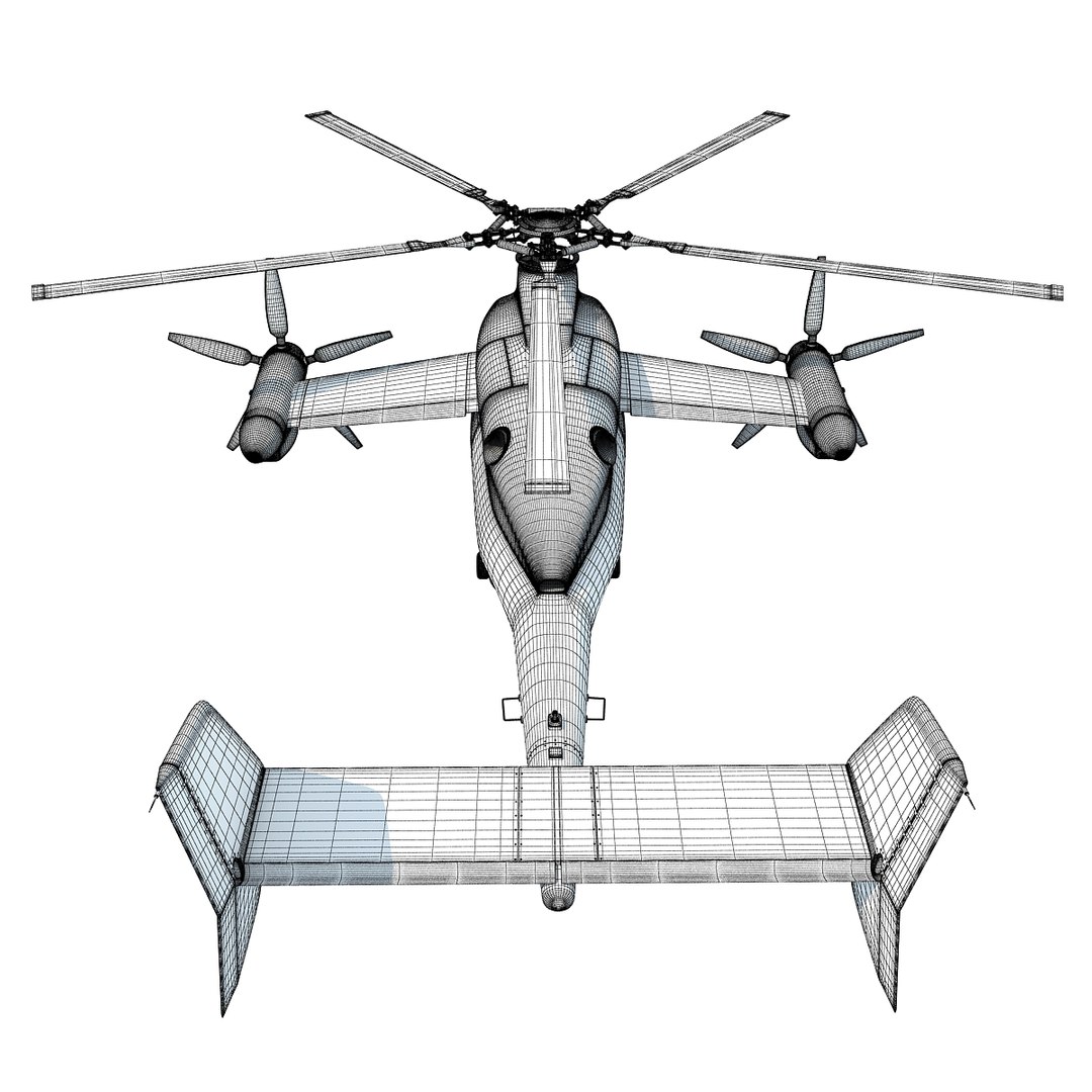 3d Eurocopter X3 Helicopter Model