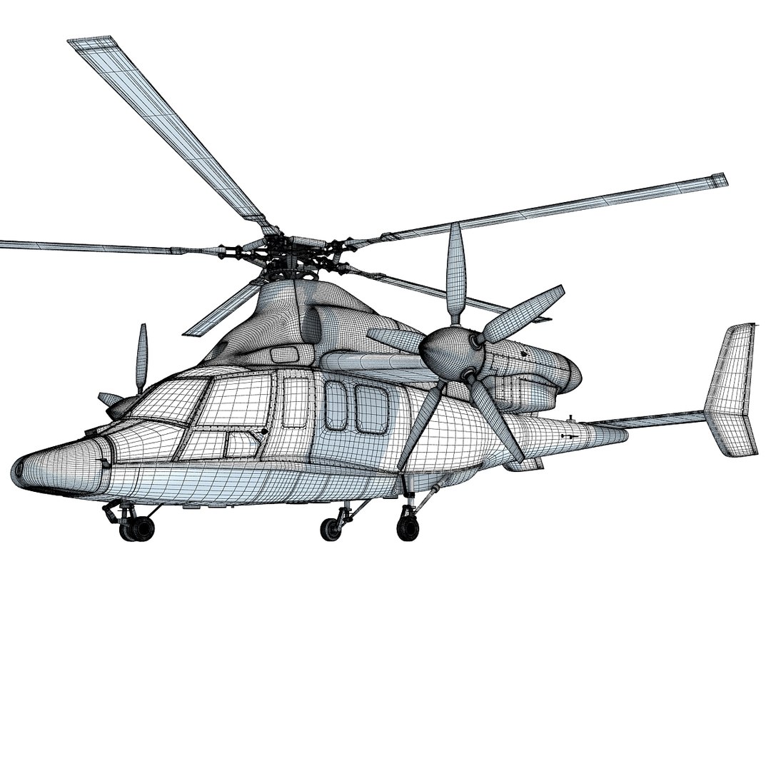 3d eurocopter x3 helicopter model