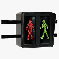 European Traffic Light Walk Stop