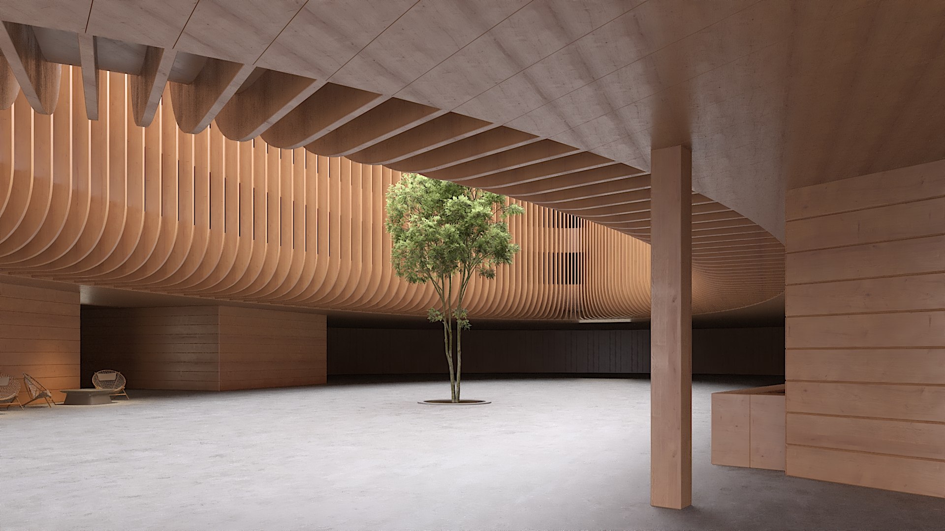 Ellipse Lobby Interior Model - TurboSquid 2137043