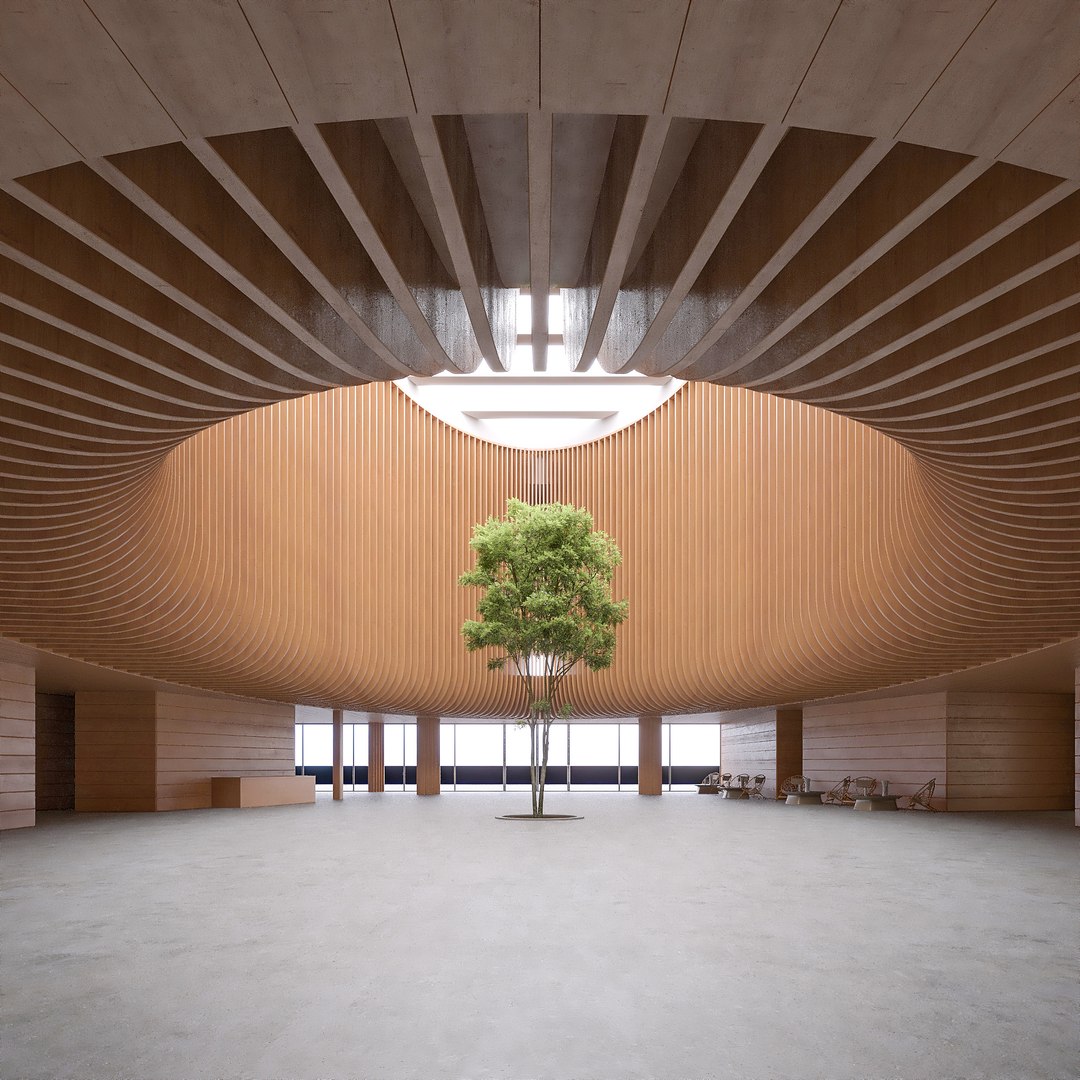Ellipse Lobby Interior Model - TurboSquid 2137043
