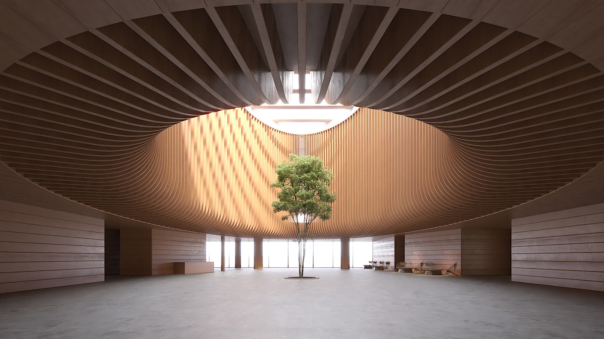 Ellipse Lobby Interior Model - TurboSquid 2137043