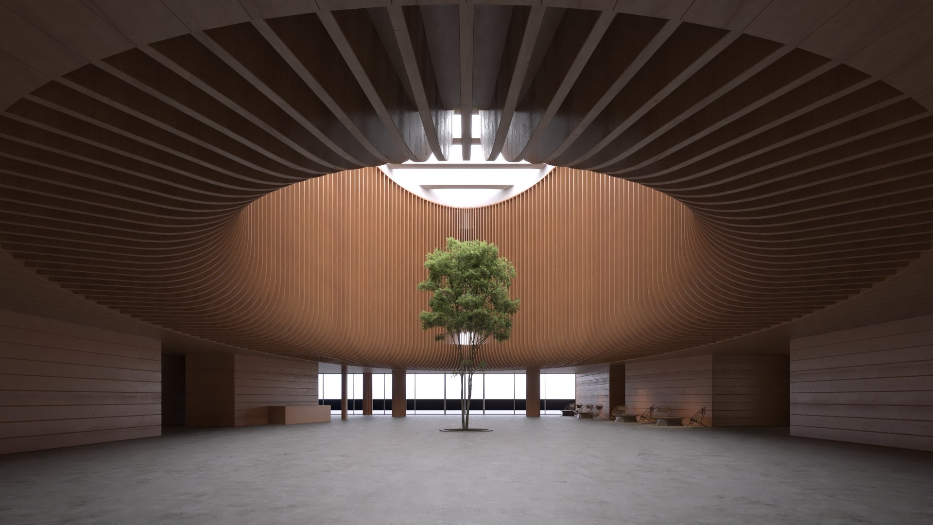 Ellipse Lobby Interior Model - TurboSquid 2137043