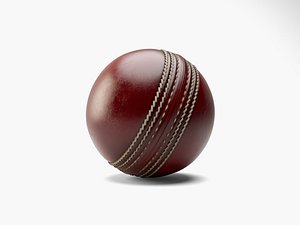 Cricket Ball Red 3D