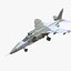SEPECAT Jaguar Jet Fighter Aircraft Low-poly modèle 3D