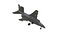 SEPECAT Jaguar Jet Fighter Aircraft Low-poly modèle 3D