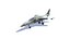 SEPECAT Jaguar Jet Fighter Aircraft Low-poly modèle 3D