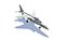 SEPECAT Jaguar Jet Fighter Aircraft Low-poly modèle 3D
