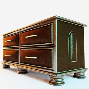 3d model chest drawer parma -