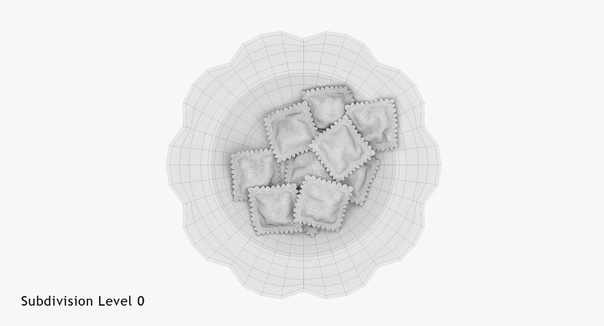 Plate Ravioli 3D Model - TurboSquid 1403760