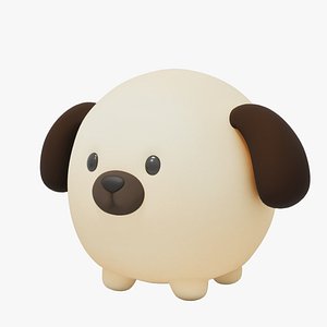Balloon-style 3D Character-Dog model