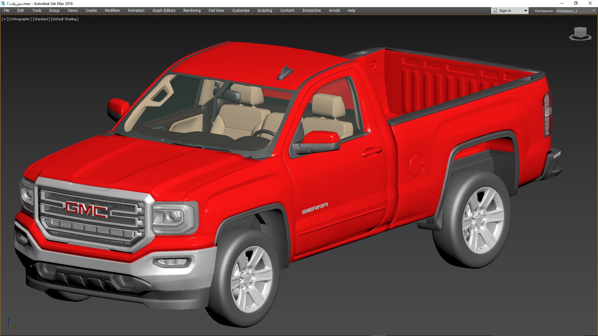 3D GMC Sierra 2018high Quality - TurboSquid 2355771
