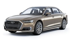 3D Audi A8 2018 model