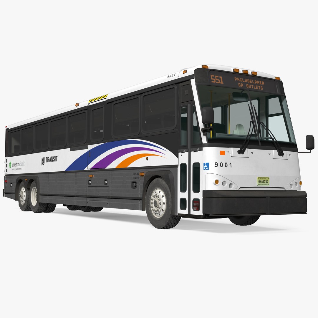 3D Model Intercity Bus Mci D4500ct - TurboSquid 1195981