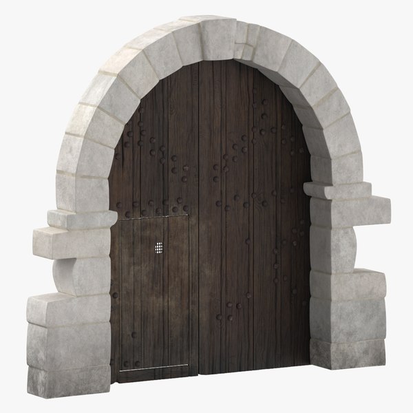 Medieval Castle Gate 3D model