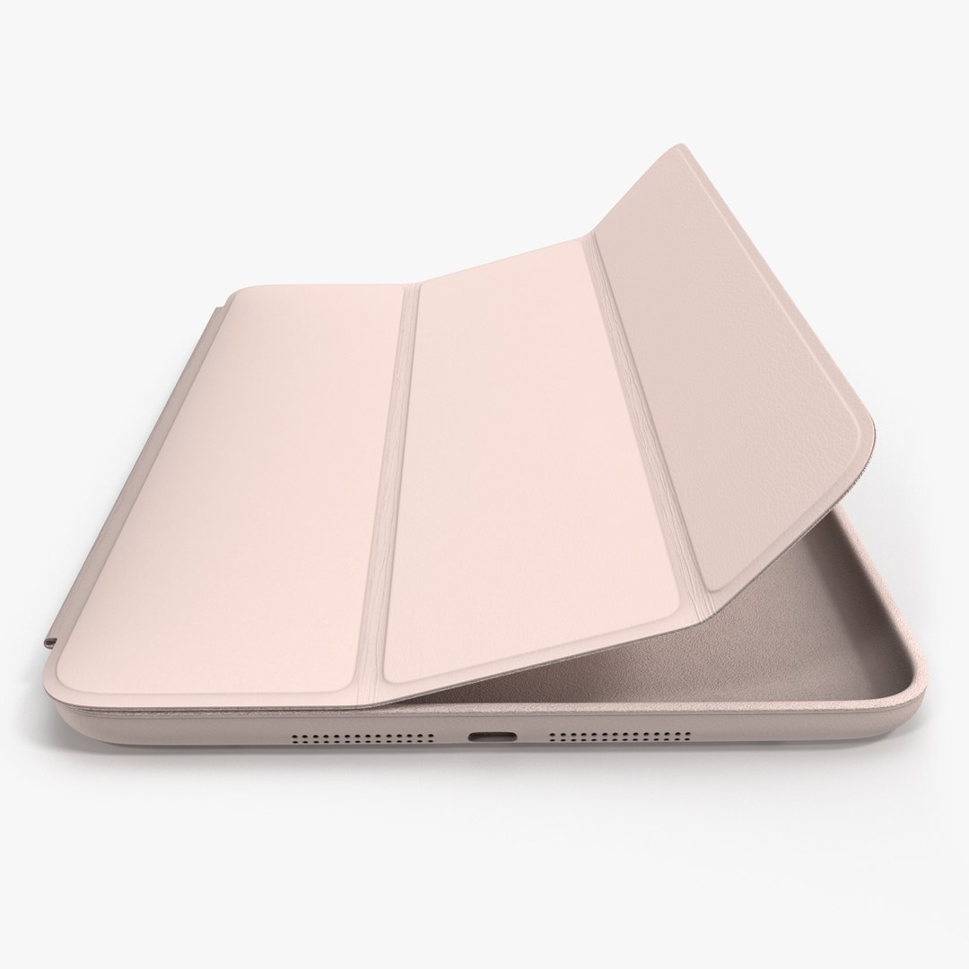 Apple Ipad Mini Smart Case Pink 3D Model preview