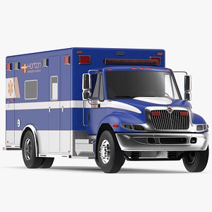 International Durastar Ambulance 3 3D Model
