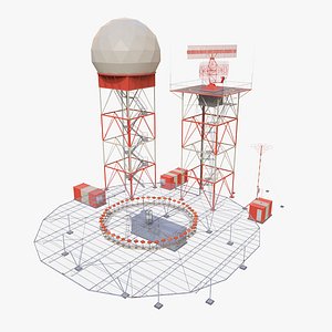 Airport Radar  Navigation Systems Pack 3D model