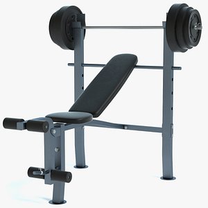 3D model bench press