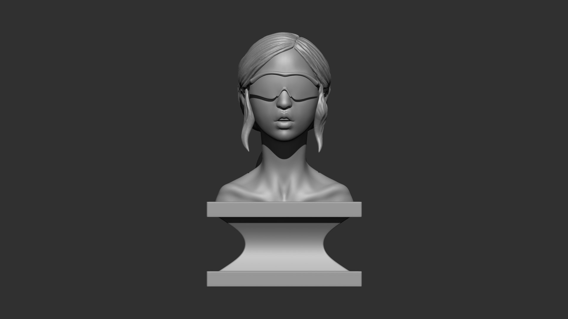 3d Female Face 3d Print Turbosquid 1834317 5402