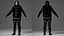 Streetstyle-Damenbekleidungsset – Low-Poly-Textur