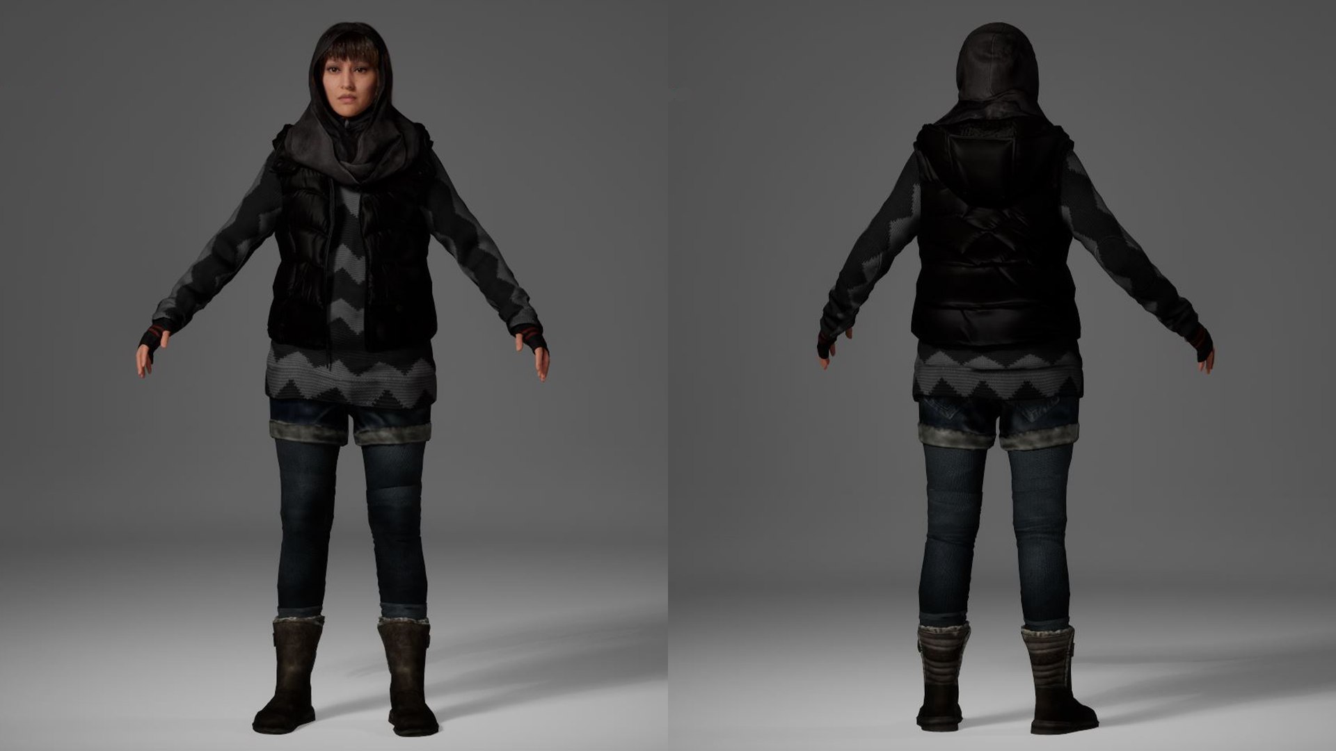 Street Style Female Clothing Set - Low Poly  Textured 3D https://p.turbosquid.com/ts-thumb/uz/iekUKQ/oH/4/png/1765468144/1920x1080/fit_q87/04e39782ace10995b3e5138aaf0efad03def84c5/4.jpg