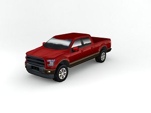 3d generic pick truck model