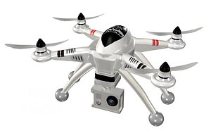 rigged drone 3D model