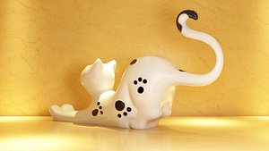 relief Kitten cat kitty lovely magnet refrigerator sculpture press form