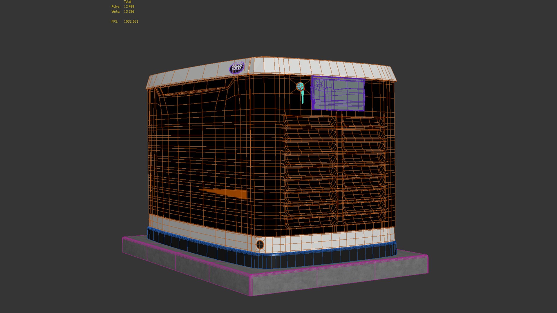 3D Generac Gas Generator Model - TurboSquid 1888799