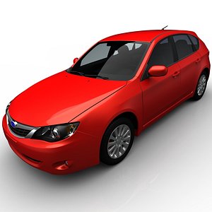 subaru impreza 2 5i 3d model