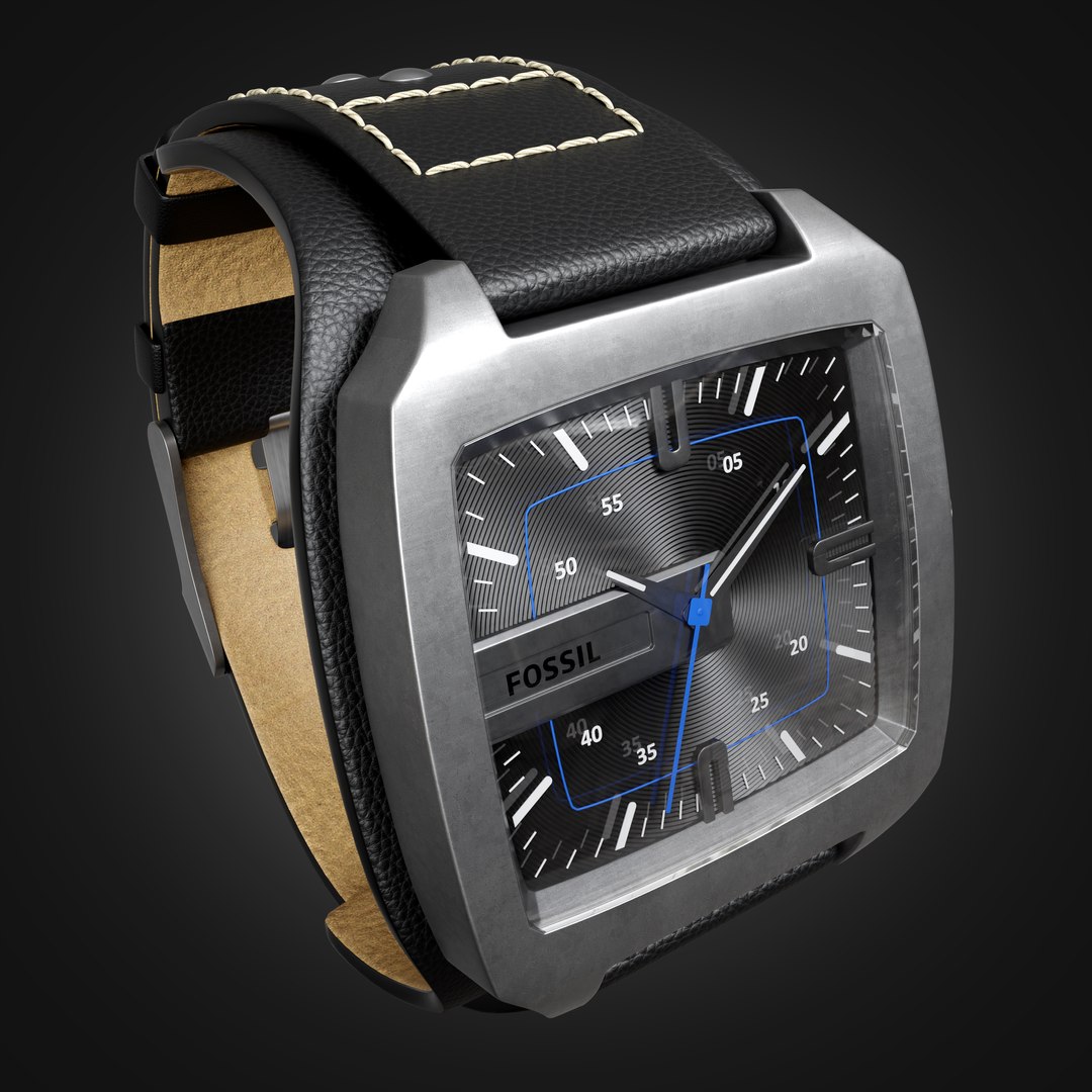 3D Fossil Watch Model JR-9991 - TurboSquid 2218179