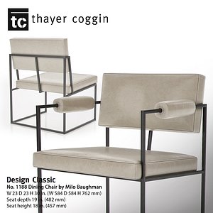 Design Classic 1188 Dining Chair by Milo Baughman