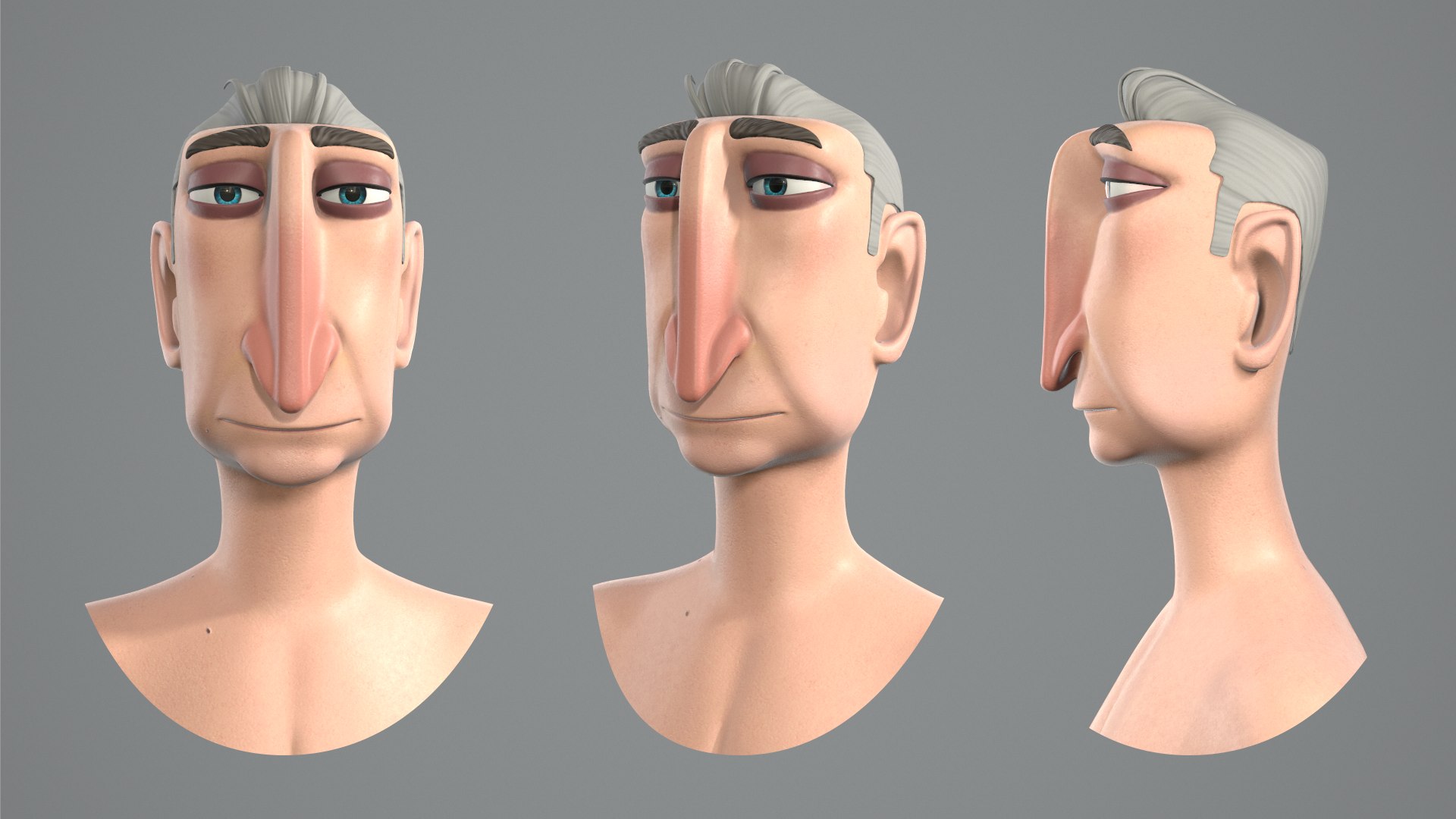 Cartoon Male Character Alfred Base Mesh Model - TurboSquid 1952794
