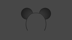 3D Mouse ears head band type