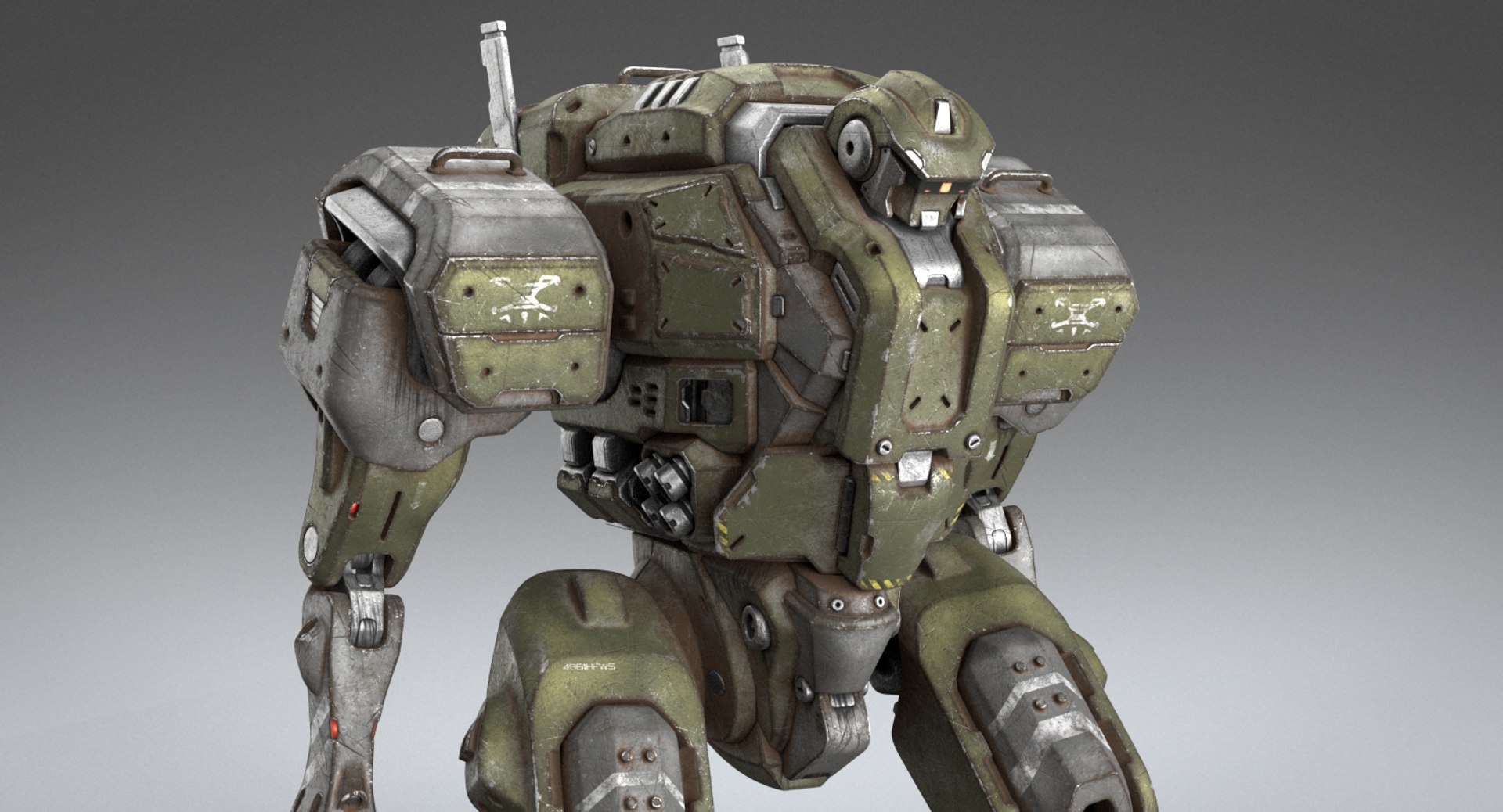 3D mech pbr - TurboSquid 1307834