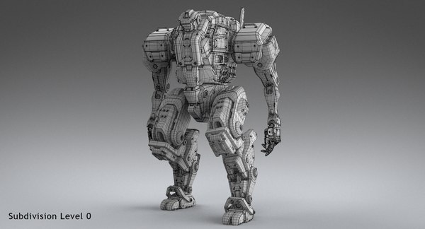 3D mech pbr - TurboSquid 1307834