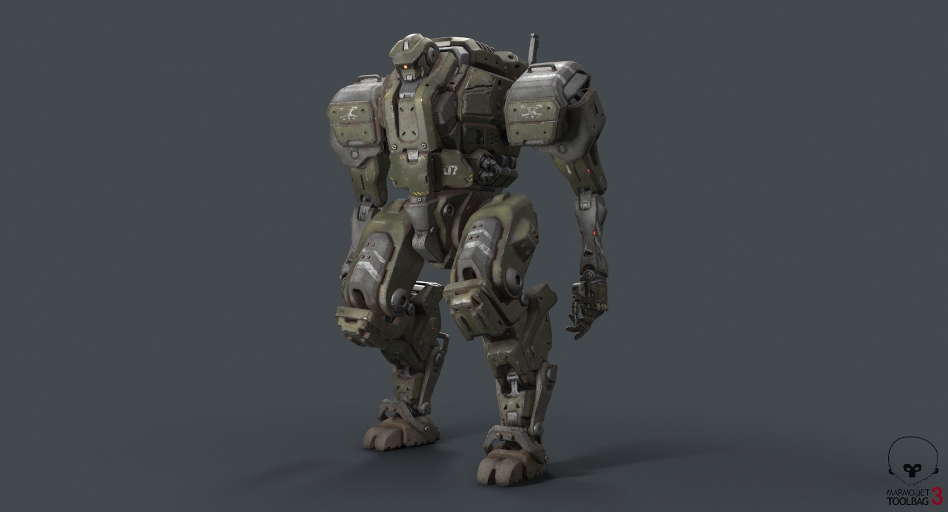 3D mech pbr - TurboSquid 1307834