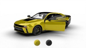 Dodge Charger Super Bee Launch Edition 2027 HQ 3d model model