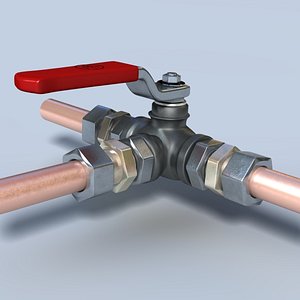 3d model valve