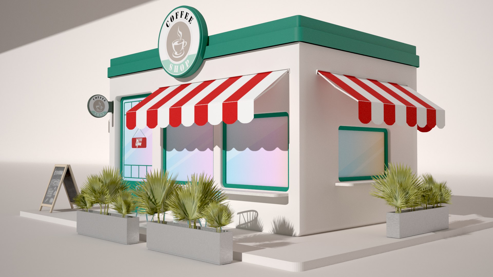 Coffee Shop model - TurboSquid 1978680