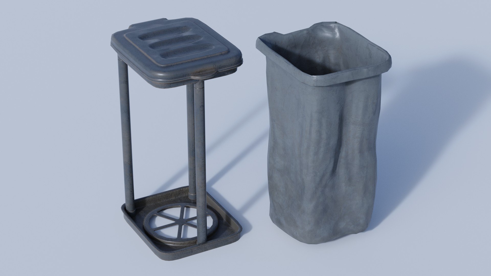 Trash Bin 3D Model - TurboSquid 2133840