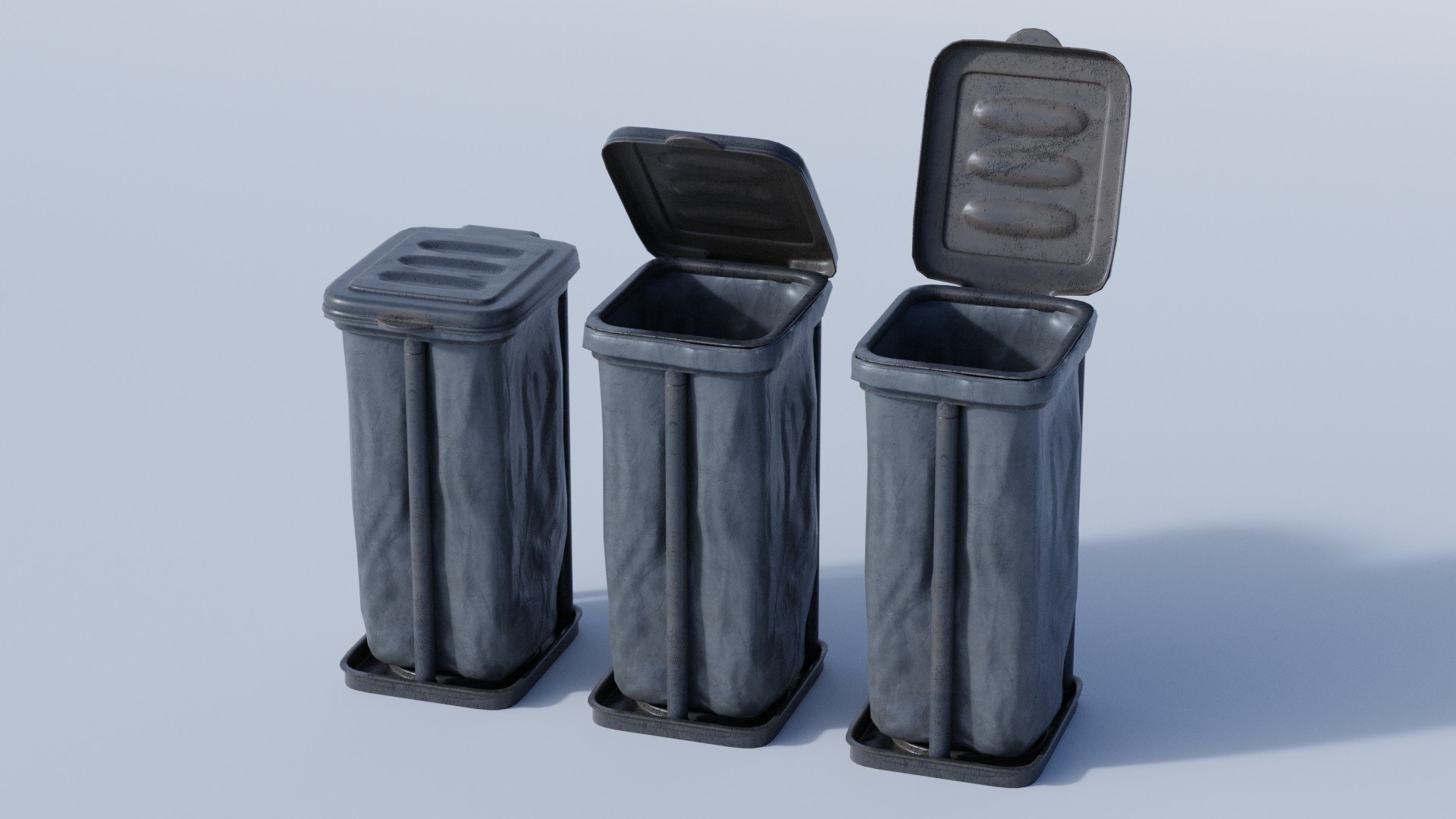 Trash Bin 3D Model - TurboSquid 2133840