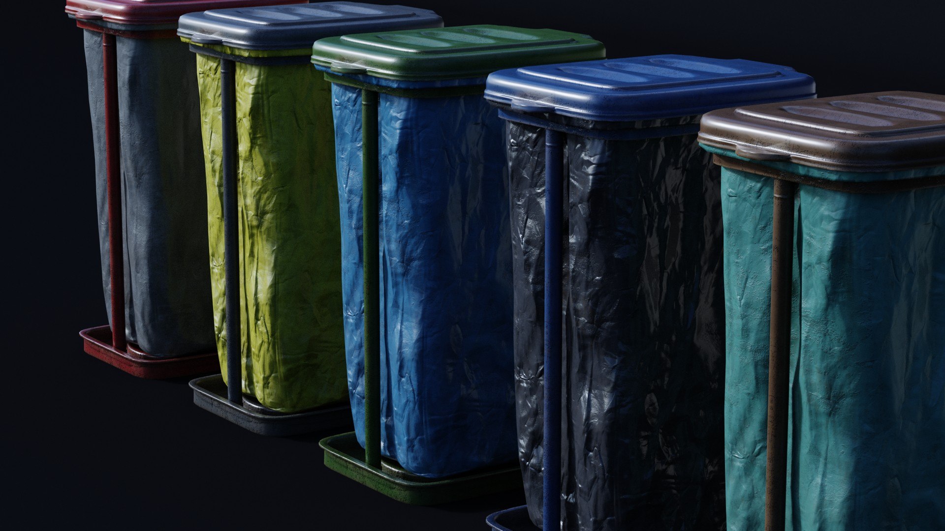 Trash Bin 3D Model - TurboSquid 2133840