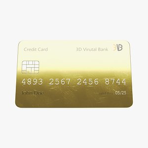 credit card 3D model